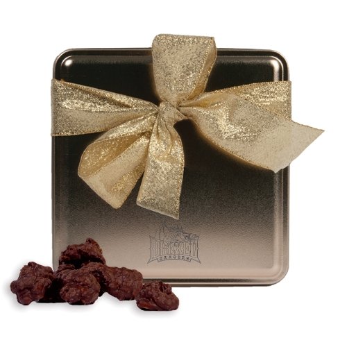 Drexel Decadent Chocolate Clusters Gold Medium Tin ‘drexel Dragons With Dragon Engraved’ logo