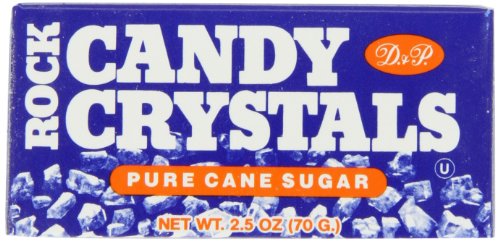 Dryden & Palmer Rock Candy Crystals, White, 2.5 ounce Boxes (Pack of 24) logo
