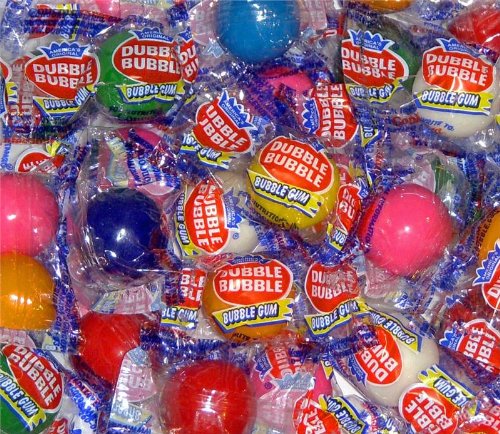 Dubble Bubble 1 Inch Bubble Gum Wrapped Gumballs, 10lbs logo