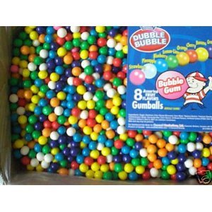 Dubble Bubble 1/2 Half Inch Gumballs 10 Pound Bulk Box logo