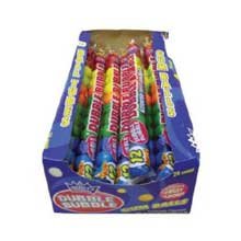 Dubble Bubble Assorted Gum Ball Tube, 2.23 Ounce – 12 Per Pack — 24 Pack Per Case. logo