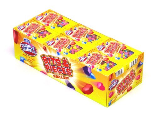 Dubble Bubble Bits & Pieces Bubble Gum, 24 Pack of 2.3oz Boxes logo