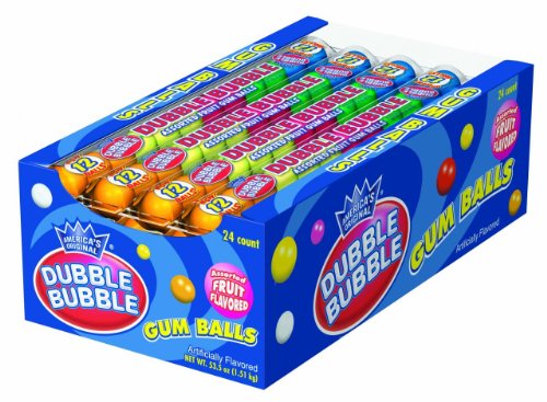 Dubble Bubble Gum Balls Assorted Fruit Flavored – 24 Counts Of 2.23 Oz Bag logo