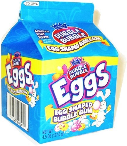 Dubble Bubble Gum Eggs Carton 4.0oz (3 Boxes) logo