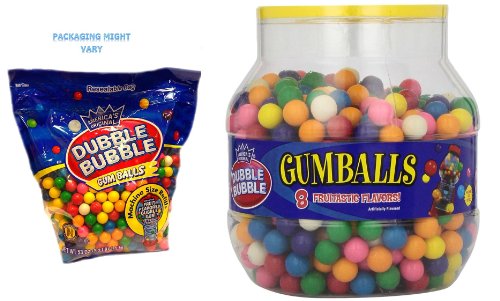 Dubble Bubble Gumball Refill 53oz Jar logo