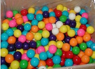 Dubble Bubble One Inch Gumballs Assorted Flavors 7 Pound Box logo