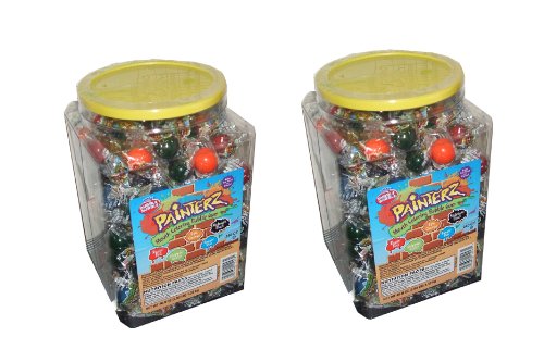 Dubble Bubble Painterz Mouth Coloring Bubble Gum 240 Individually Wrapped Pieces (Pack of 2) logo