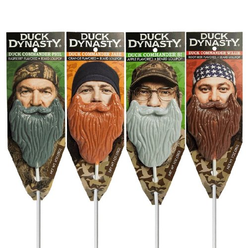 Duck Dynasty Duck Commander Beard Candy Lollipop logo