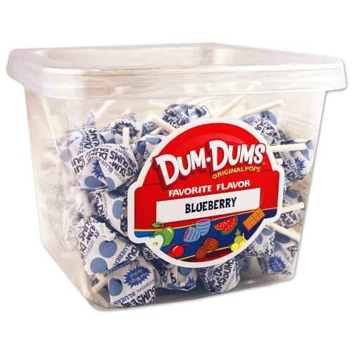 Dum Dums 1 Lb Tub Blueberry Flavor logo