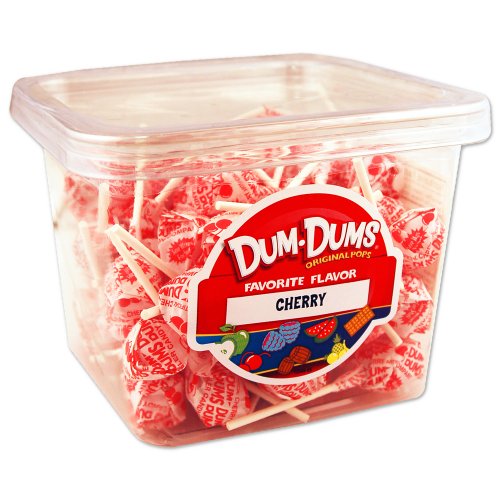 Dum Dums 1 Lb Tub Cherry Flavor logo