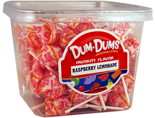 Dum Dums 1 Lb Tub Raspberry Lemonade Flavor logo