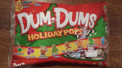 Dum-dums Holiday Pops, 44 Pops; 8 Flavors: Sugar Cookie, Gingerbread, Apple Cider, Etc. logo