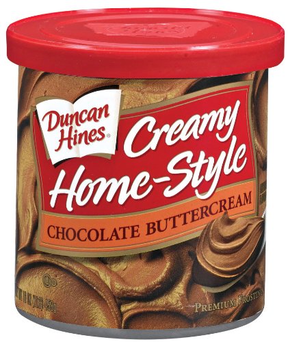 Duncan Hines Creamy Home Style Frosting, Chocolate Buttercream, 16 Oz (Pack of 8) logo