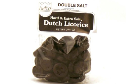 Dutch Licorice Hard & Extra Salty (double Salt) – 3.5oz [pack of 3] logo