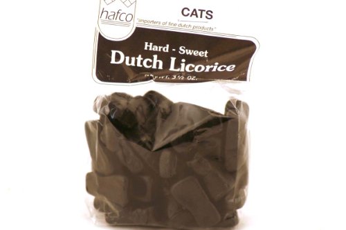 Dutch Licorice Hard – Sweet (cats) – 3.5oz [pack of 3] logo