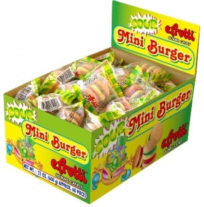 E.Frutti Sour Mini Burgers 1 Pack 60 Units logo