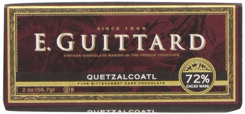 E.Guittard Cacao Bittersweet Chocolate 72 Percent, 2-ounces (Pack of 12) logo