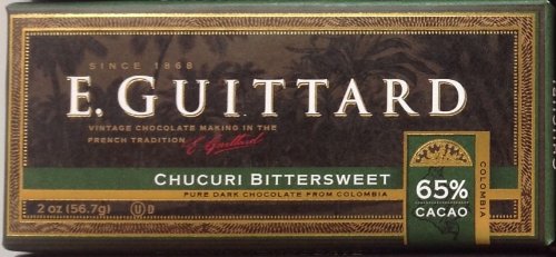 E. Guittard Chucuri Bittersweet Pure Dark Chocolate From Columbia 65% Cacao 2 Ounce Bar (3 Pack) logo