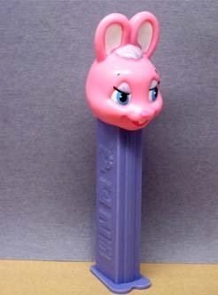 Easter Bunny Pez Dispenser, Pink Bunny, (includes 2 Candy Refills) logo