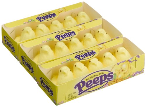 Easter Marshmellow Peeps Yellow Chicks 15 Count (Pack of 2) logo