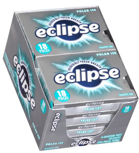 Eclipse Chewing Gum Polar Ice, 18-count Tear Pack (Pack of 8) logo