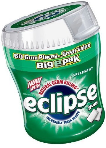 Eclipse Gum Bigepak Spearmint 2 Value Package – 60 Pieces 4 Ct In 1 Package logo