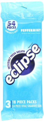 Eclipse Gum, Peppermint, 2.85 Ounce logo