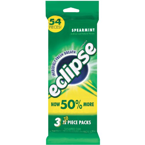 Eclipse Gum, Spearmint, 2.8 Ounce logo