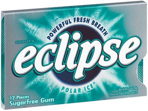 Eclipse Polar Ice Sugarfree Gum, 12-piece Package (Pack of 24) logo