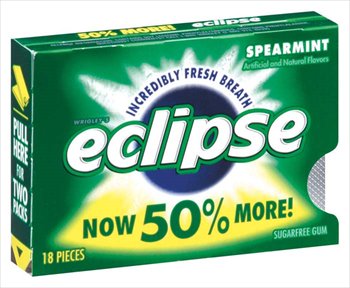 Eclipse Spearmint Sugar Free Chewing Gum 18 Ct logo