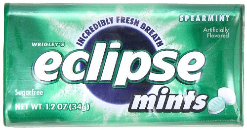 Eclipse Spearmint Sugarfree Mints,1.2 ounce Boxes (Pack of 8) logo