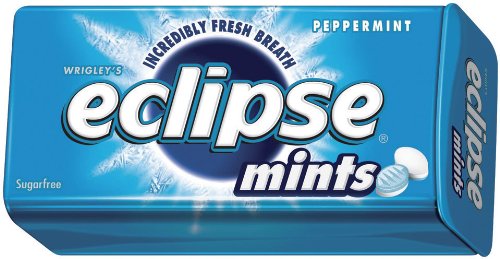 Eclipse Sugarfree Mints Peppermint, 1.2 ounce Tins (Pack of 16) logo