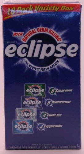 Eclipse Variety – 18 Ct 5- Spearmint, 5 – Winterfrost, 4 – Polar Ice, and 4 – Peppermint logo