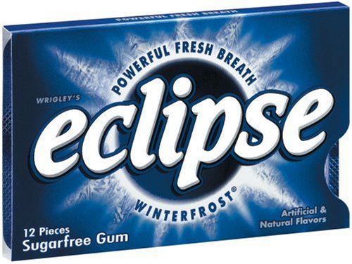 Eclipse Winterfrost Sugarfree Gum, 12-piece Package (Pack of 24) logo