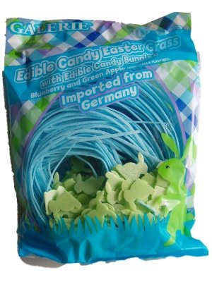 Edible Candy Easter Grass Blueberry logo