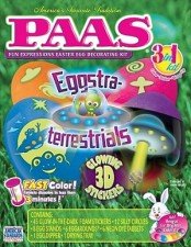 Eggstra-terrestrials Easter Egg Dye Decorating Kit With Glowing 3d Stickers logo