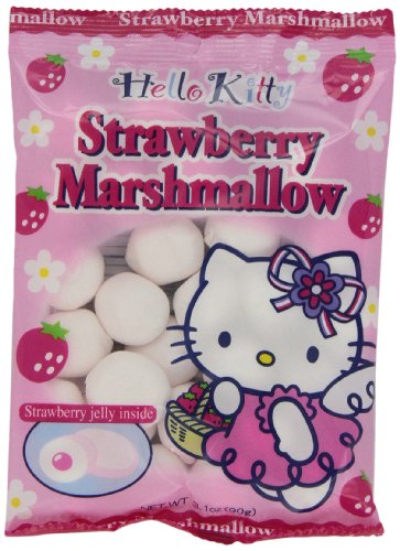 Eiwa Marshmallow Hello Kitty Strawberry, 3.1 ounce Bags (Pack of 10) logo