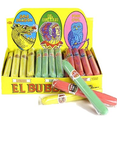 El Bubble Bubble Gum Cigars 36 Count Box logo