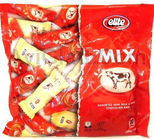 Elite Mix Mini Milk & White Chocolate Bars 20 Ct logo