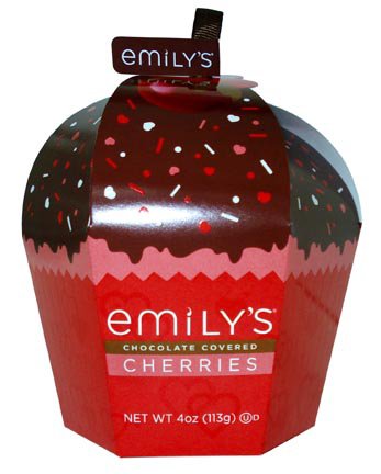 Emily’s Chocolate Covered Cherries Cupcake logo