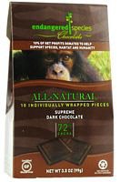 Endangered Species Chimp, Supreme Dark Chocolate (72%), 10-count Individually Wrapped Pieces (Pack of 6) ( Value Bulk Multi-pack) logo