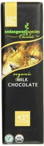 Endangered Species Chocolate Bar,organic Milk Chocolate (lion Bar), 1.4 ounce Packages (Pack of 16) logo