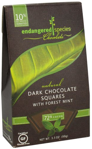 Endangered Species Chocolate Chocolate Mint Rain Forest Bites 10-count (Pack of 6) logo