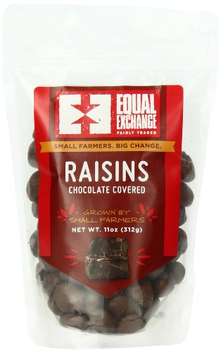 Equal Exchange Chocolate Covered Raisins, 11 Ounce (Pack of 6) logo