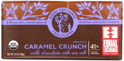 Equal Exchange Organic Milk Chocolate Caramel Crunch With Sea Salt, 3.5 Ounce (Pack of 12) logo