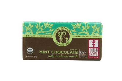 Equal Exchange Organic Mint Chocolate, 3.5 ounce (Pack of 6) logo