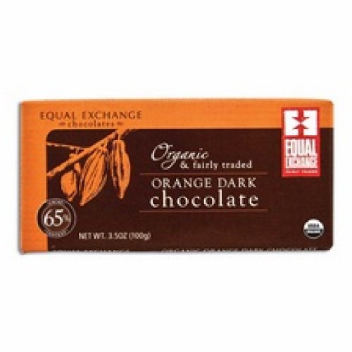 Equal Exchange Organic Orange Dark Chocolate 65% Cacao (12×3.5 Oz) logo