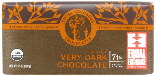 Equal Exchange Organic Very Dark Chocolate, 3.5 ounce (Pack of 6) logo