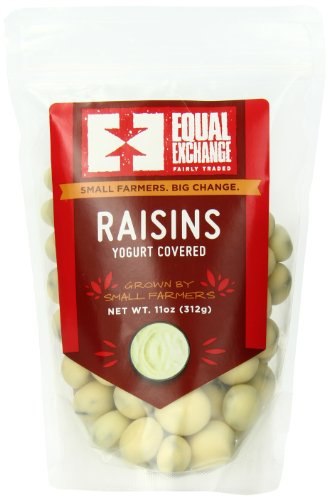 Equal Exchange Yogurt Covered Raisins, 11 Ounce (Pack of 6) logo