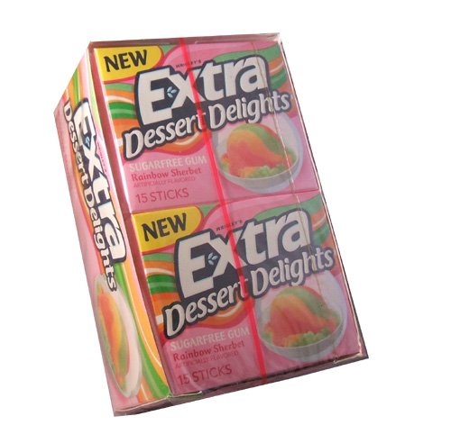 Extra Dessert Delights Rainbow Sherbet 20-15 Packs logo
